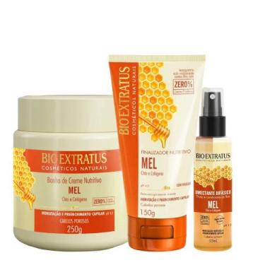 Imagem de Kit Mel finalização capilar e controle de porosidade 1 Banho 250ml 1 F