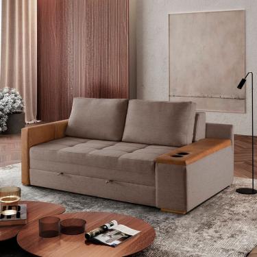 Imagem de Sofa Cama para Sala de Estar Ref 44 - 2500-b Anis Marrom Claro / Avelã