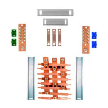 Imagem de Kit Barramento Trifásico 225A para 16 Circuitos - Zathura