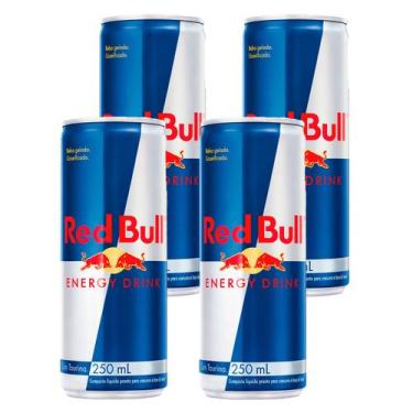 Imagem de Energético Red Bull Energy Drink Tradicional 250ml 4un