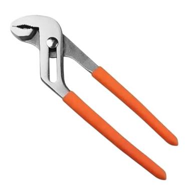 Imagem de Alicate Bomba D'água Profissional, Bico Papagaio, Laranja e Prata, Aço Carbono, Cabo Emborrachado, Para Encanamento e Manutenção
