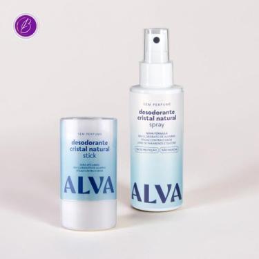 Imagem de Kit Transição Cristal Natural Alva Desodorante Stick 120g e Spray 120m