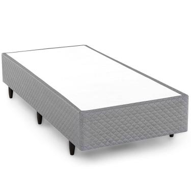 Imagem de Base Cama Box Solteiro Herval Parma 39x79x198 cm, Cinza