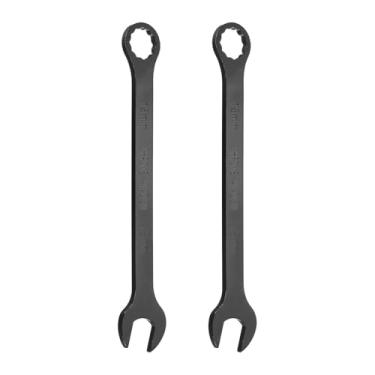 Imagem de HARFINGTON 2 peças chave inglesa de 18 mm métrica caixa de 12 pontos e extremidade aberta crômio vanádio aço CR-V ferramenta chave inglesa de extremidade dupla para reparo de móveis de tubos