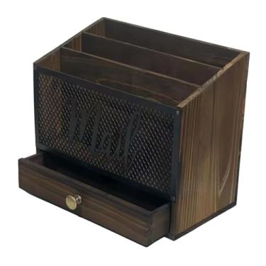 Imagem de XLWLLNJ Organizador de correspondência de, classificador de correspondência, porta-notas multiuso, suporte para armazenamento de arquivos para