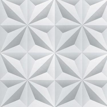 Imagem de Papel de Parede Efeito Gesso 3D Geométrico Lavável Adesivo Autocolante À Prova D'Água Impermeável (QUERO 10M (2 ROLOS DE 5M),GEOMÉ CLA TRIÂN)