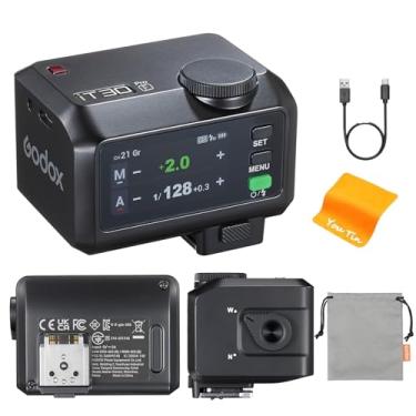 Imagem de GODOX Mini flash de câmera IT30Pro F TTL com gatilho e receptor 2,4G integrados 2,4 G compatível com câmeras Fujifilm, GN15 ISO100, 1/8000s HSS, bateria de 7,4 V/900 mAh, tempo de reciclagem de 1,5s