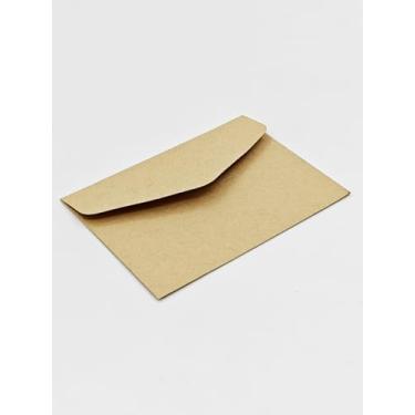 Imagem de Kraft Mini Envelopes Kraft Brown Kraft Envelopes para cartões de presente e cartões de visita (pacote com 30 unidades)