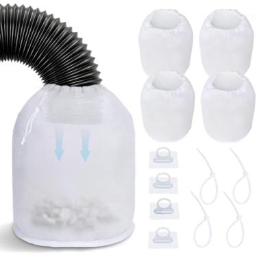 Imagem de Pacote com 4 sacos coletores de fiapos para secadora