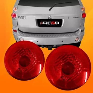 Imagem de Par Lanterna Vermelha Pajero Hpe Sport Tr4 2006 A 2010 - DF&B