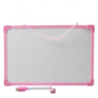Imagem de Lousa Quadro Branca/Rosa Magnetica Caneta E Apagador 30X20Cm - Dm Bras