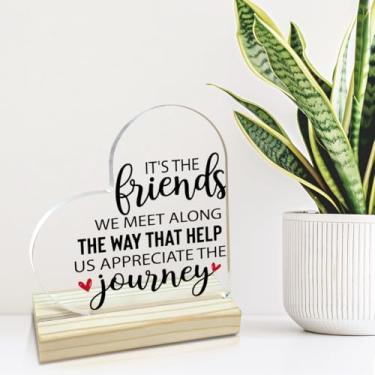 Imagem de Placa decorativa de acrílico com suporte presentes para homens e mulheres, decorações de mesa para mãe, pai, avó, amigos (2534)