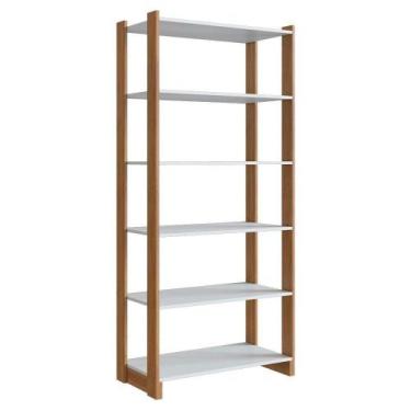 Imagem de Estante Multiuso 5 Prateleiras Ey201 Mell Branco Novam Mell Branco - N