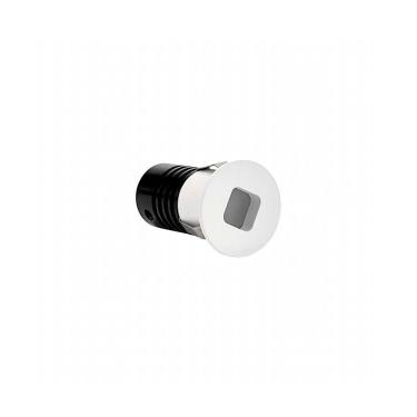 Imagem de Spot De Embutir Nordecor Domy Nam Mini Redondo Led Alto Irc 90 1w Bivolt Branco 3000k Luz Amarela 6524