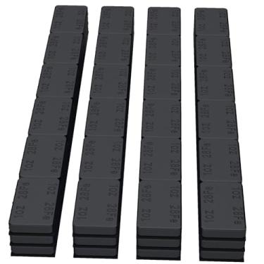 Imagem de MIKKUPPA Pesos de roda pretos - 28.3 g (72 peças, 2,041.2 g/caixa) perfil baixo, fácil de descascar, adesivo em pesos de pneus para carros, caminhões, SUVs, motocicletas, carros RC, qualidade OEM