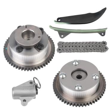 Imagem de Kit de corrente de distribuição com engrenagem VVT de admissão e escape apto para Hyundai Elantra 2011–2014 1,8L/ Para Kia Soul 2012 2013 2014 2.0L Substitui 24430-2E000 24321-2E000 24350-2E000 01 24