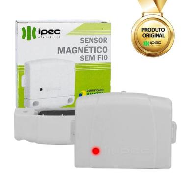 Imagem de Sensor Magnético Digital IPEC 50m Área Extena Porta Janela