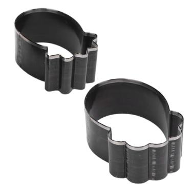 Imagem de Garosa 2 Pçs Conjunto de Corte de Couro Morrer Liga Aço Oco Perfurador Ferramenta para Artesanato Fazer Jóias e Artesanato de Couro 55mm 62mm