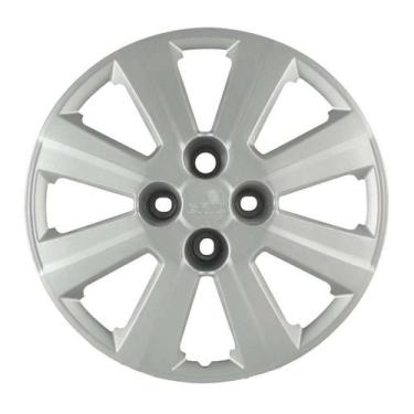 Imagem de Calota 109cb-pta aro 14 prata cubo baixo - unidade - GRID PRATA