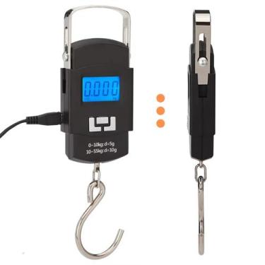Imagem de Balança Portátil Compacta Digital Precisão Gancho Bolsa Leve - KAPBOM