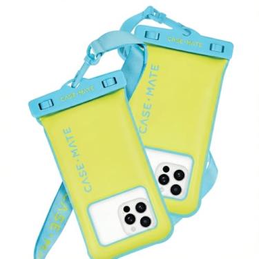 Imagem de Case-Mate Pacote com 2 bolsas de telefone IP68 à prova d'água - Capa de telefone flutuante à prova d'água com cordão transversal - Essenciais de viagem para navio de cruzeiro na praia - Compatível com