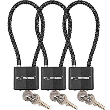 Imagem de Cabo de segurança para crianças com 9 cabos de comprimento do gatilho pistola espingarda rifle – com chave igual – pacote com 3