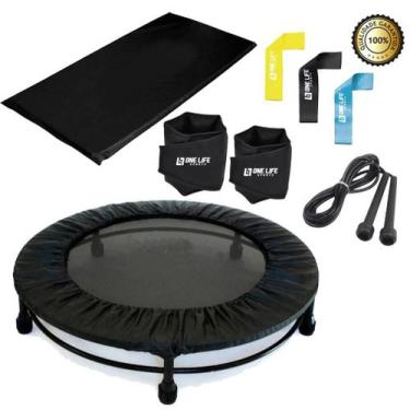 Imagem de Mini Jump+Colchonete+Corda+Caneleira 3 Kg+Capa+Kit Mini Band - Infinit