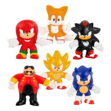 Imagem de Boneco Goo Jit Zu Do Sonic Pack Com 6 Figuras Estica - Sunny