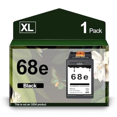 Imagem de INSMAX Cartucho de tinta preta de substituição 68 para HP Ink 68 68e Ink funciona para impressora Envy 6100e 6552e 6555e 6558e 6155e 6152e (1 preta)