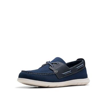 Imagem de Clarks Gravata masculina Flexway, Azul-marinho, 39
