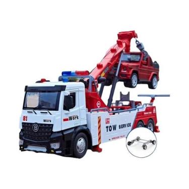 Imagem de Modelo De Caminhão De Resgate Em Escala 1:18 Com Portas De Gancho Dupl