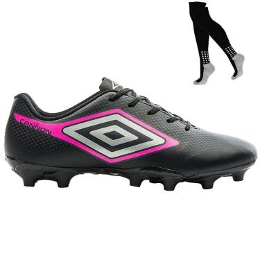 Imagem de Kit Chuteira Campo Umbro Cannon e Meião-Masculino