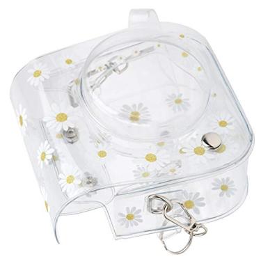 Imagem de GLOGLOW Bolsa para Câmera Fuji para Mini 11 9 8, Capa de PVC Com Alça de Ombro, Transparente Margarida, Bolsa para Câmera Transparente de Proteção Compacta Nan