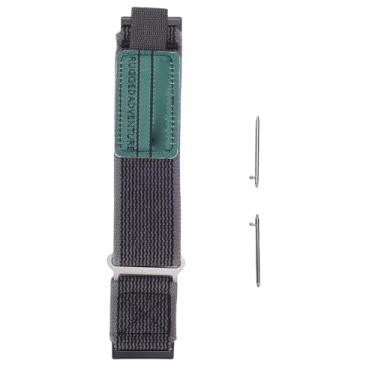 Imagem de ZJchao Faixa de Relógio de Náilon para Coros Smartwatch Ajustável Ajuste Seguro Lavável Pulseira Esportiva para Homens Mulheres Atividades Ao Ar Livre Ginásio Correndo Caminhadas (Verde Preto)