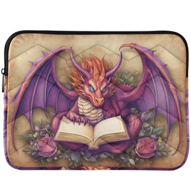 Imagem de Capa protetora engraçada dragão para notebook capa protetora colorida para computador universal 14 13 polegadas capa para laptop