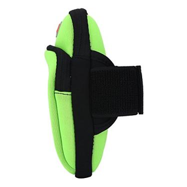 Imagem de Cryfokt Bolsa Esportiva de Neoprene para Braço de Corrida Com Orifício para Fone de Ouvido para Corrida e Exercícios, Bolsos Duplos para Telefone e Chaves, Cabe No Braço Com Segurança, para