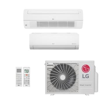 Imagem de Ar-Condicionado Multi Split Inverter LG 18.000 (1x Evap HW 9.000 + 1x Evap Cassete 1 Via 12.000) Só Frio 220V								