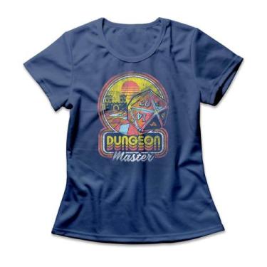 Imagem de Camiseta Feminina Dungeon Master Dice - Studio Geek, G, Azul genuíno