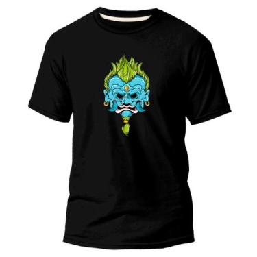 Imagem de Camiseta Basica Algodão Premium Estampada Ogro Azul - Pavesi, Preto, M