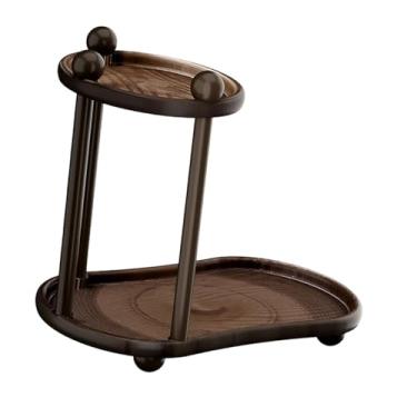 Imagem de Ｂｅｓｇａ Organizador de Maquiagem de com 2 Níveis, Decorativo, Expositor para Cosméticos, Bandeja para Mesa de Cabeceira e Banheiro, Style B