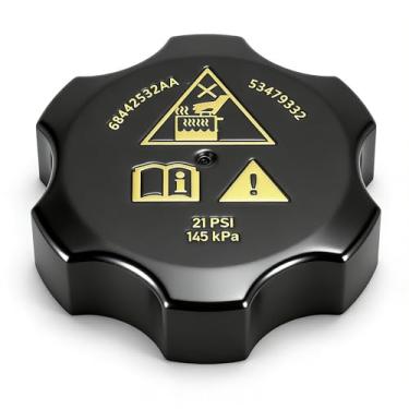 Imagem de Tampa do radiador para Chrysler Dodge Jeep Ram 2013-2021 adequada para Chrysler 200 Pacifica Voyager Dodge Dart Durango Jeep Cherokee Compass Wrangler Gladiator Renegade Grand Cherokee 68442532AA