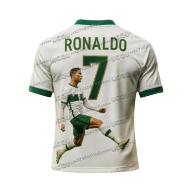 Imagem de Camisa De Futebol Ronaldo Impressa Em 3D, Camiseta De Treino De Manga 