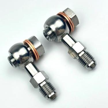 Imagem de Macho reto AN4 AN -4 4AN para métrica 7/16-24 11 mm olho banjo adaptador arruela parafuso 2kit