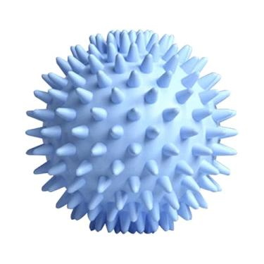 Imagem de Bola de massagem, rolo massageador, ponta de gatilho, alta densidade, rolo de tecido profundo de 6 cm para estresse nas mãos e pés (azul, 1 peça)