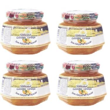 Imagem de Kit com 4 Potes de Geleia Diet De Laranja - 270g - Fazenda Sonnenhof