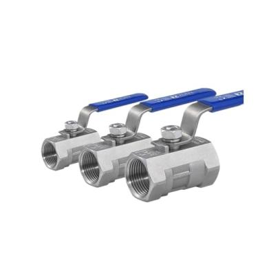 Imagem de Válvula de esfera de baixa pressão de alta temperatura 2 vias 1 peça ss304 3316 para água óleo vapor (DN10, G_SS304)
