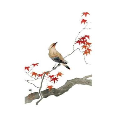 Imagem de Arte De Parede Em Tela Com Estampa De Flores De Cerejeira Do Monte Fuj