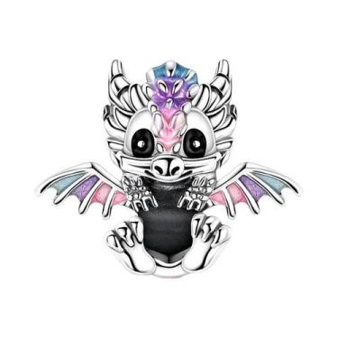 Imagem de Pingentes De Dragão De Fogo Em Prata Esterlina 925 Para Mulheres, Char