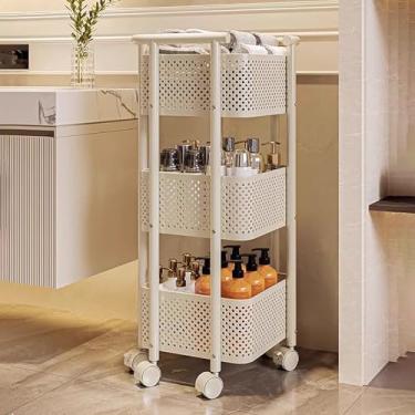 Imagem de Rack de exibição de lanche de 3/4 camadas, prateleira de varejo comercial com guardrail, organizador de lanches de supermercado para lanches, frutas e ferramentas, ideal para lojas de conveniência (35