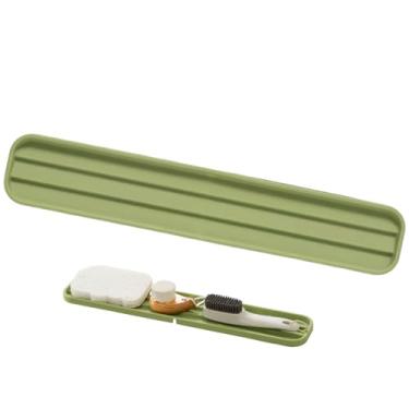 Imagem de Bandeja de pia de cozinha, tapete de silicone antiderrapante de secagem rápida, suporte de , tapete de secagem de pia | para copo de garrafa, louça, balcão, banheiro, decoração de casa